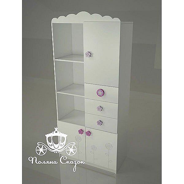 Шафа-стелаж Поляна казок Квіткова галявина Шафа-стелаж Поляна казок Квіткова галявина-1