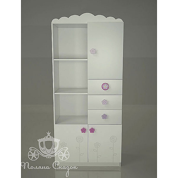 Шафа-стелаж Поляна казок Квіткова галявина Шафа-стелаж Поляна казок Квіткова галявина-0