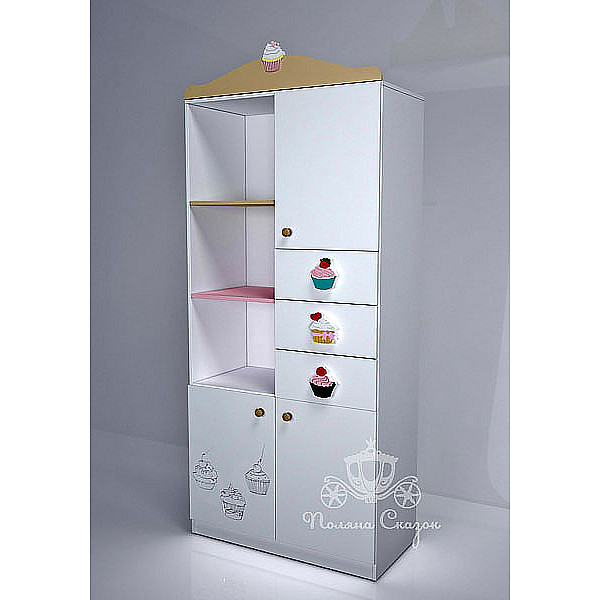 Шкаф-стеллаж Поляна сказок The cake-1