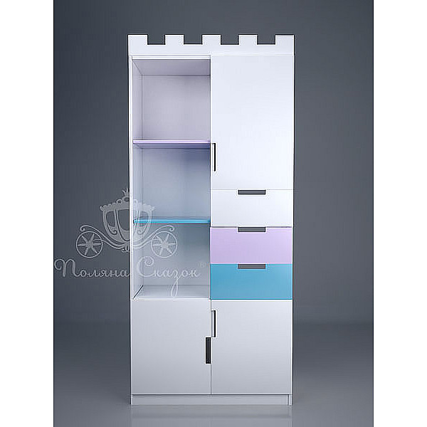 Шкаф-стеллаж Поляна сказок Замок-0