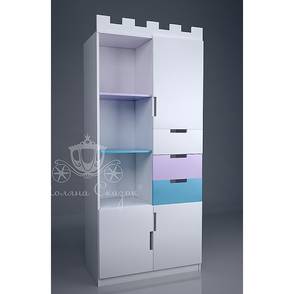 Шкаф-стеллаж Поляна сказок Замок-2