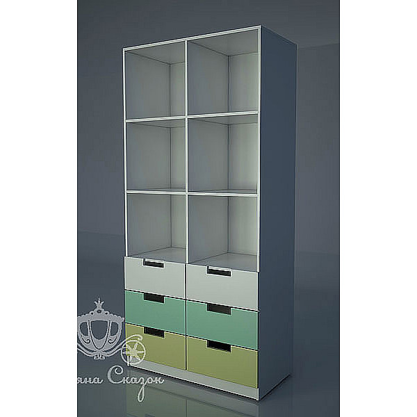 Стеллаж с ящиками Поляна сказок Грузовичок-0