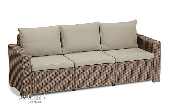 Комплект садовой мебели из ротанга Allibert California 3 Set Бежевый-2