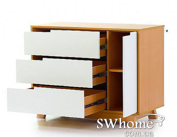 Комод Верес Манхеттен 900 Бело-буковый-1