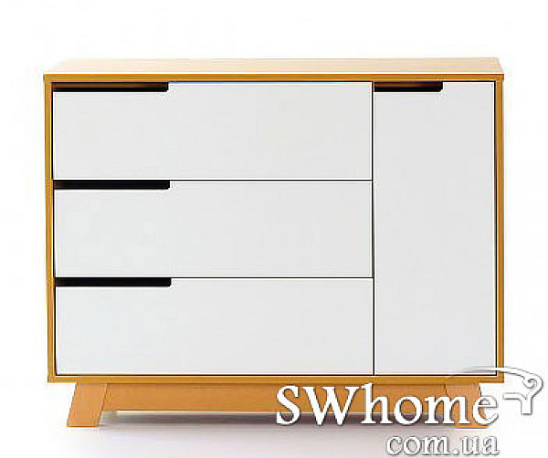 Комод Верес Манхеттен 900 Бело-буковый-2