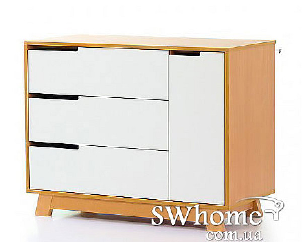 Комод Верес Манхеттен 900 Бело-буковый-0