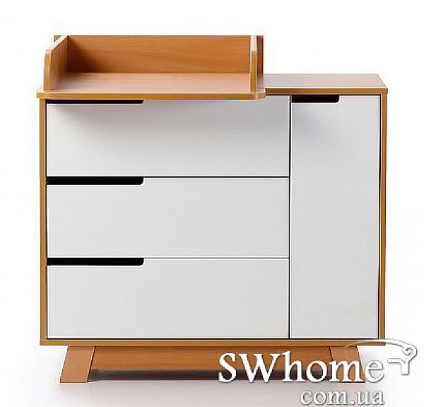 Комод Верес Манхеттен 900 Бело-буковый-5