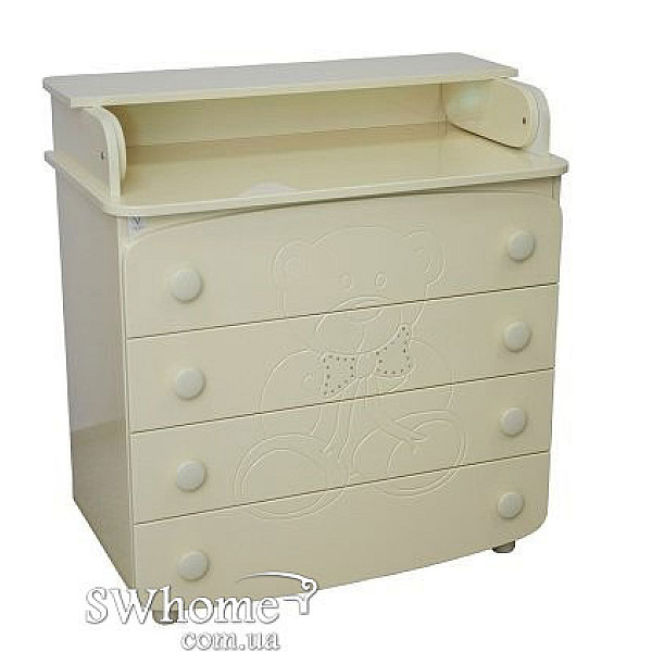 Комод пеленальный Верес Мишка со стразами Слоновая кость Комод пеленальный Верес Мишка со стразами Слоновая кость-0