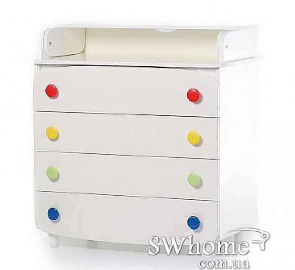 Комод пеленальный Верес ДСП Белый-радуга-0