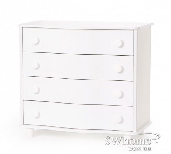 Комод пеленальный Верес гнутый фасад Белый Комод пеленальный Верес гнутый фасад Белый-2