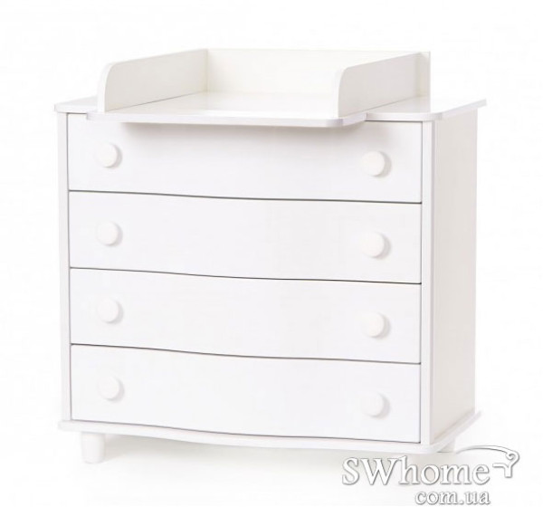 Комод пеленальный Верес гнутый фасад Белый Комод пеленальный Верес гнутый фасад Белый-0
