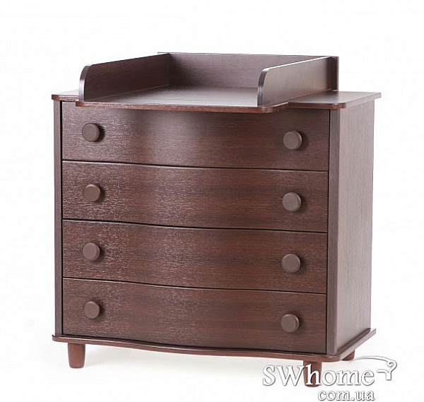 Комод пеленальный Верес гнутый фасад Орех-0