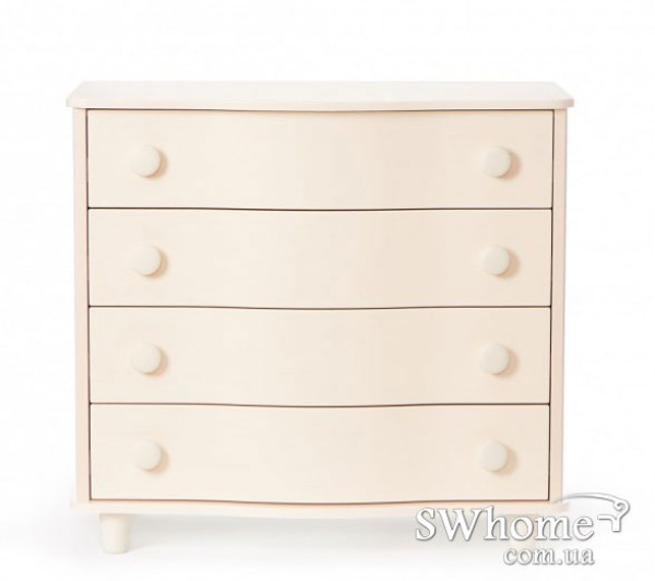 Комод пеленальный Верес гнутый фасад Слоновая кость-2