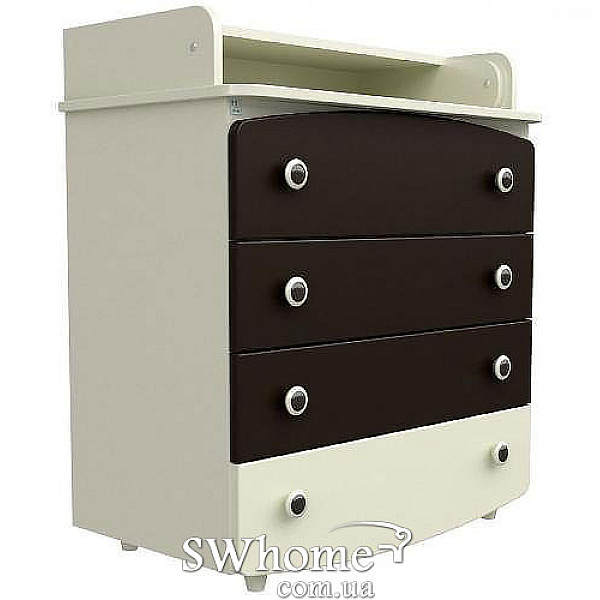 Комод пеленальный Верес ДСП Слоновая кость-орех Комод пеленальный Верес ДСП Слоновая кость-орех-0