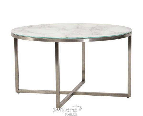 Стол журнальный C-181 Белый мрамор-1