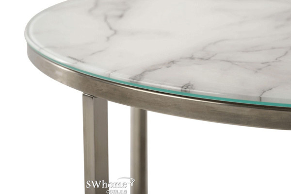 Стол журнальный C-181 Белый мрамор-3