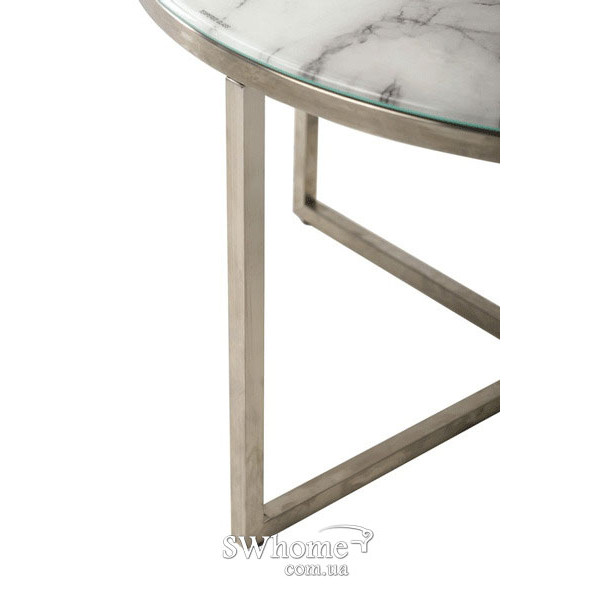 Стол журнальный C-181 Белый мрамор-4
