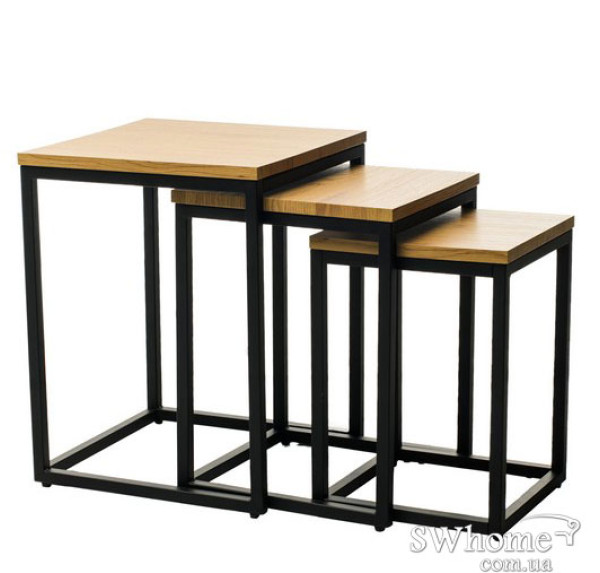 Комплект столов Vetro Mebel CS-10 Орех-1