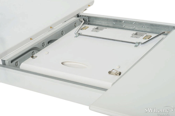 Стол раскладной обеденный Vetro Mebel TM-170 Матовый белый-9