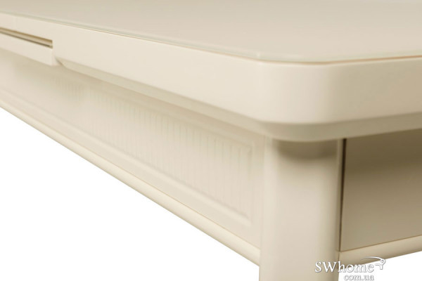 Стол раскладной обеденный Vetro Mebel TM-73 Матовый Молочный-11