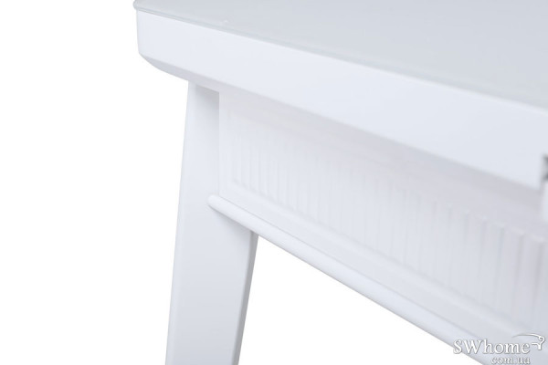 Стол раскладной обеденный Vetro Mebel TM-73 Матовый Белый-6