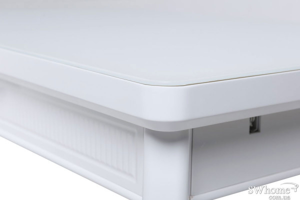 Стол раскладной обеденный Vetro Mebel TM-73 Матовый Белый-7