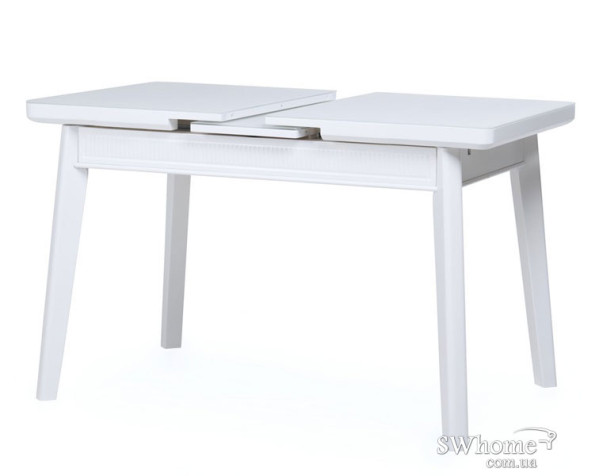 Стол раскладной обеденный Vetro Mebel TM-73 Матовый Белый-3