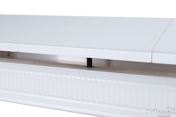 Стол раскладной обеденный Vetro Mebel TM-73 Матовый Белый-11