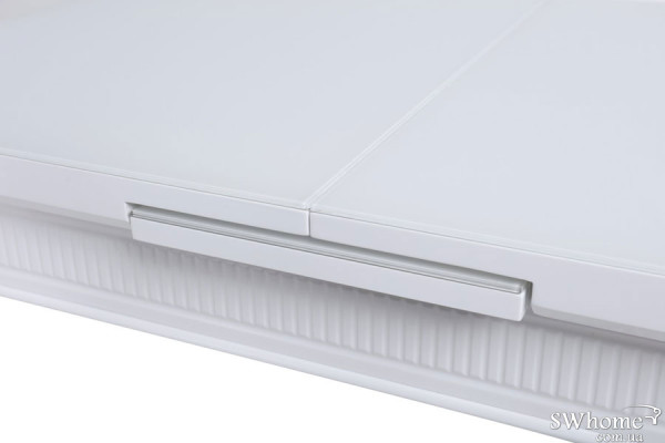 Стол раскладной обеденный Vetro Mebel TM-73 Матовый Белый-12