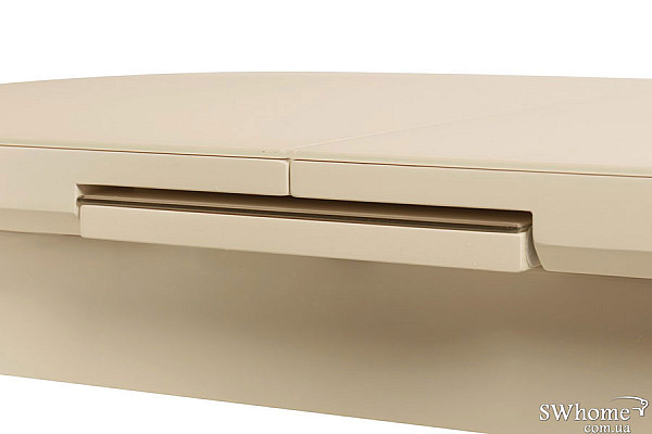 Стол раскладной обеденный Vetro Mebel TM-75 Матовый Молочный-9