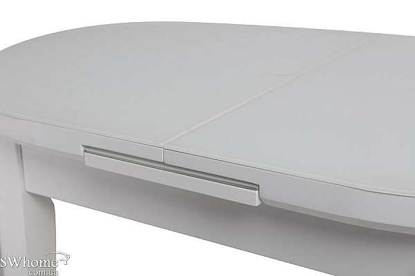 Стіл розкладний обідній Vetro Mebel TM-75 Матовий Снігово-білий-6