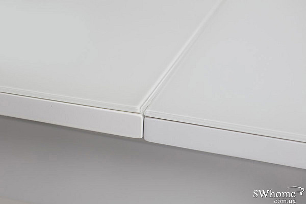 Стіл розкладний обідній Vetro Mebel TM-75 Матовий Снігово-білий-9