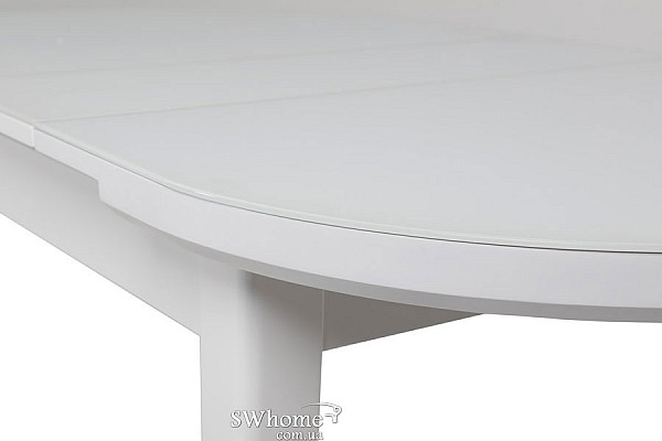 Стіл розкладний обідній Vetro Mebel TM-75 Матовий Снігово-білий-10