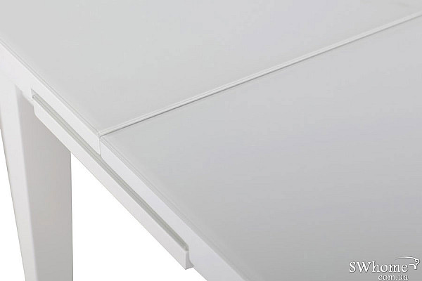 Стіл розкладний обідній Vetro Mebel TM-75 Матовий Снігово-білий-12