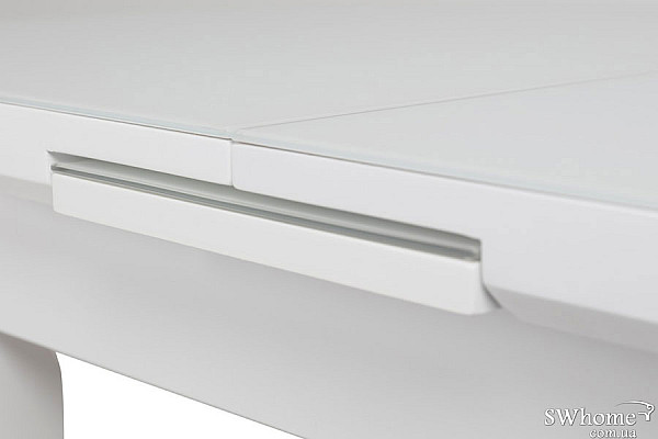 Стіл розкладний обідній Vetro Mebel TM-75 Матовий Снігово-білий-13