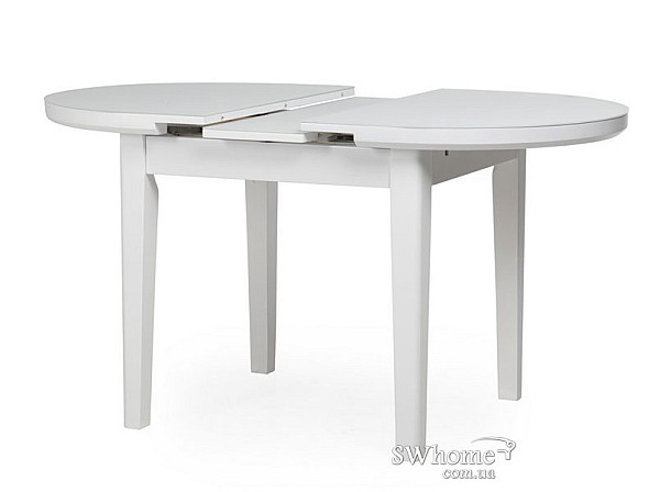 Стіл розкладний обідній Vetro Mebel TM-75 Матовий Снігово-білий-4
