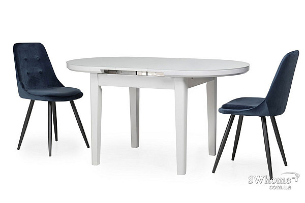 Стіл розкладний обідній Vetro Mebel TM-75 Матовий Снігово-білий-2