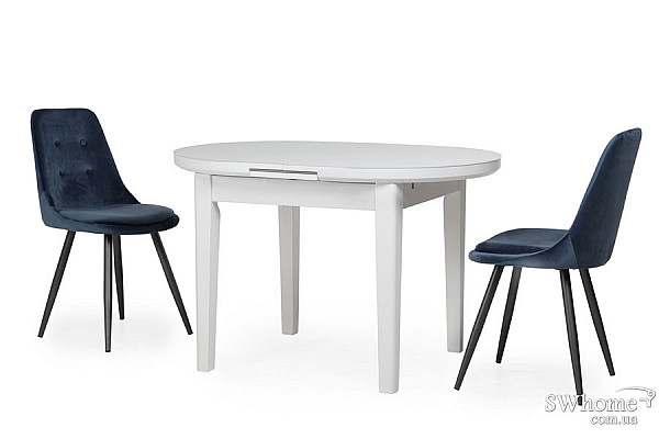 Стіл розкладний обідній Vetro Mebel TM-75 Матовий Снігово-білий-3