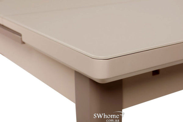 Стіл розкладний обідній Vetro Mebel TM-79 Матовий Капучіно-латте-10