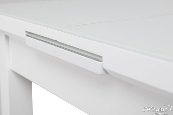 Стол раскладной обеденный Vetro Mebel TM-79 Матовый Снежно Белый-10