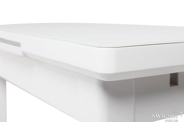 Стол раскладной обеденный Vetro Mebel TM-79 Матовый Снежно Белый-9