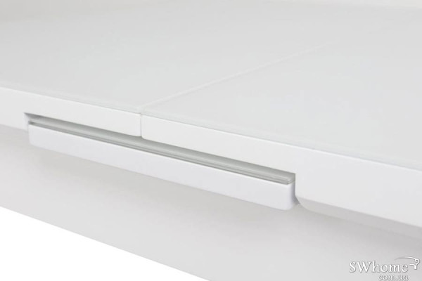 Стол раскладной обеденный Vetro Mebel TM-79 Матовый Снежно Белый-8