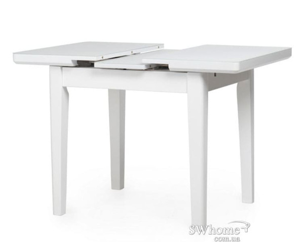 Стол раскладной обеденный Vetro Mebel TM-79 Матовый Снежно Белый-3