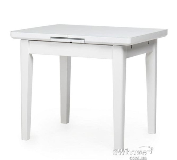 Стол раскладной обеденный Vetro Mebel TM-79 Матовый Снежно Белый-4