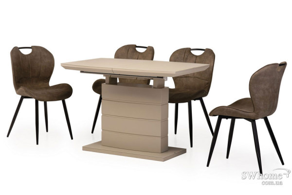 Стол раскладной обеденный Vetro Mebel TMM-50-2 Матовый Капучино-1