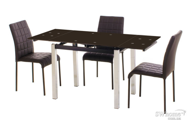 Стол раскладной обеденный Vetro Mebel T-231-8 Коричневый-2