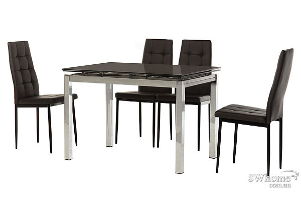 Стол раскладной обеденный Vetro Mebel T-231 Коричневый-5