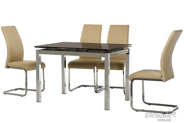 Стол раскладной обеденный Vetro Mebel T-231 Коричневый-4