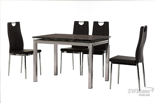 Стол раскладной обеденный Vetro Mebel T-231 Коричневый-1