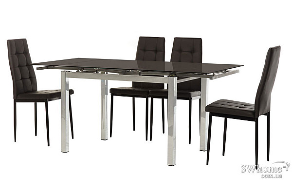 Стол раскладной обеденный Vetro Mebel T-231 Коричневый-2